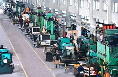 Forging equipment in a MAXPOWER workshop